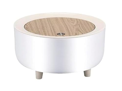 Faubourg - Mini bote de basura de escritorio, organizador de mostrador de baño con tapa abierta, soporte para aperitivos de cocina, plástico, para