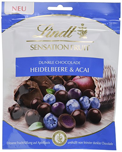 Lindt Sensation Fruit, Heidelbeere & Acai, 4er Pack (4 x 150 g)
