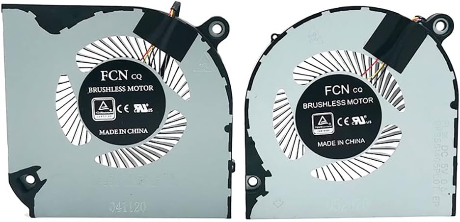 CPU GPU Cooling Fan For Acer Nitro 5 AN515-44 AN515-55 AN517-41 Laptop - 5V 4-Pin - Replacement