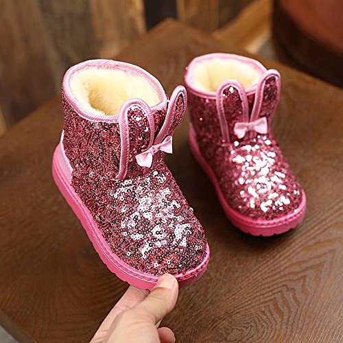 TN TANGNEST Toddler Girls Boys Snow Boots Winter Warm Fur Lined Outdoor Boots3