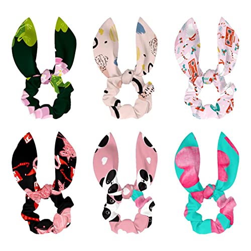 Chouchous oreilles de lapin roses : le lot de 6 cadeaux parfaits pour filles coquettes