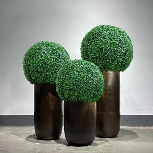 Fausse plante extérieure sans entretien boule de buis pour remplacer arbuste mort - 5