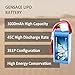 Gens ace 11.1V 1000mAh 3S 45C LiPo Battery Pack with T Plug for RC Plane Car Boat Truck Heli Airplane