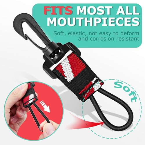 Support de plongée pieuvre pour régulateur, attache élastique et clip BCD rotatif - 3