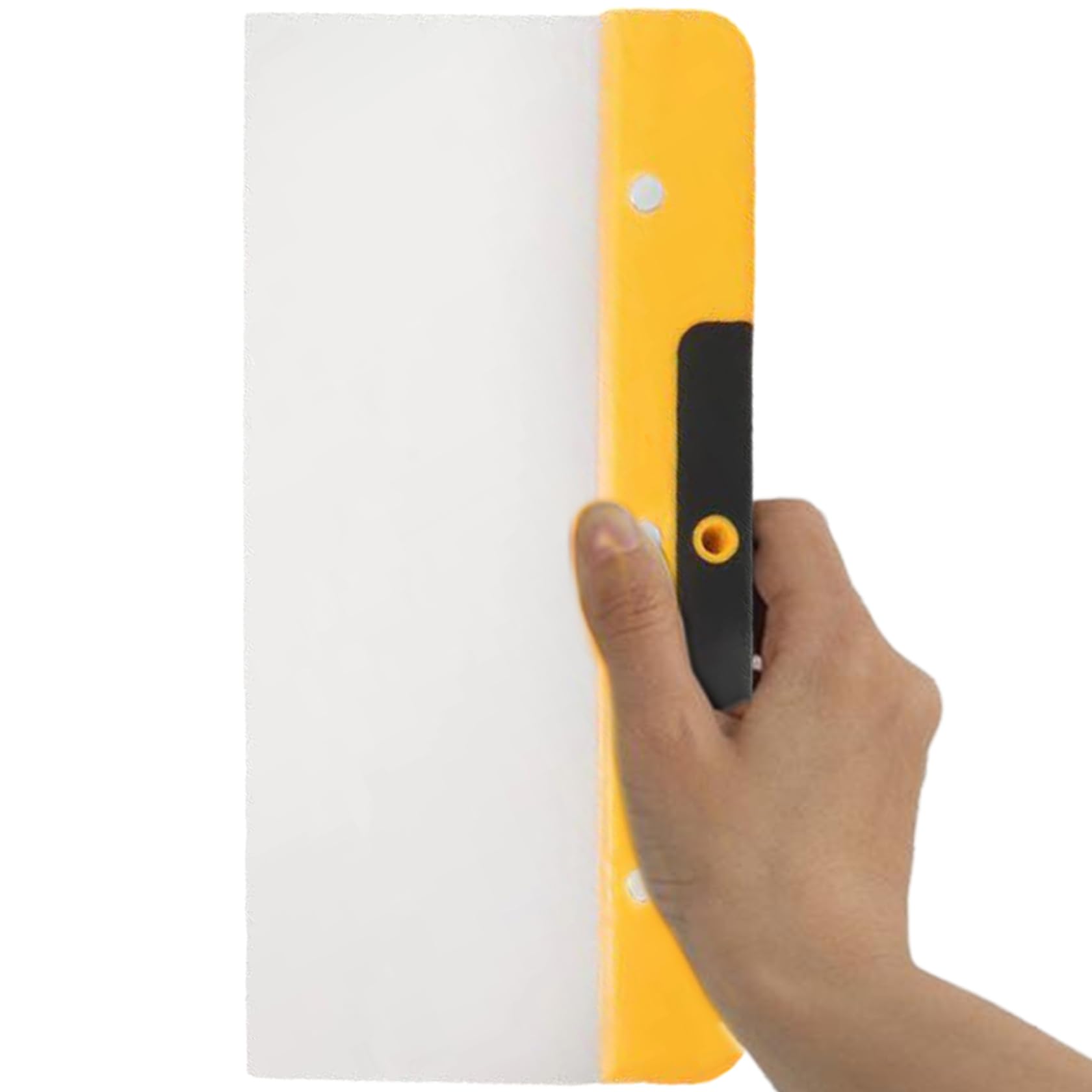 Putty Knife Stainless Steel Paint Scraper Tool with Plastic Handle for Joints, Compound Spreading, Wallpaper Removal and Home Renovation, 10 inch