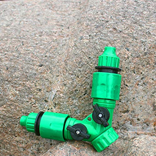 3/4inch 12inch Plastic Dual Tap Connector Hose Splitters Garden Y Quick