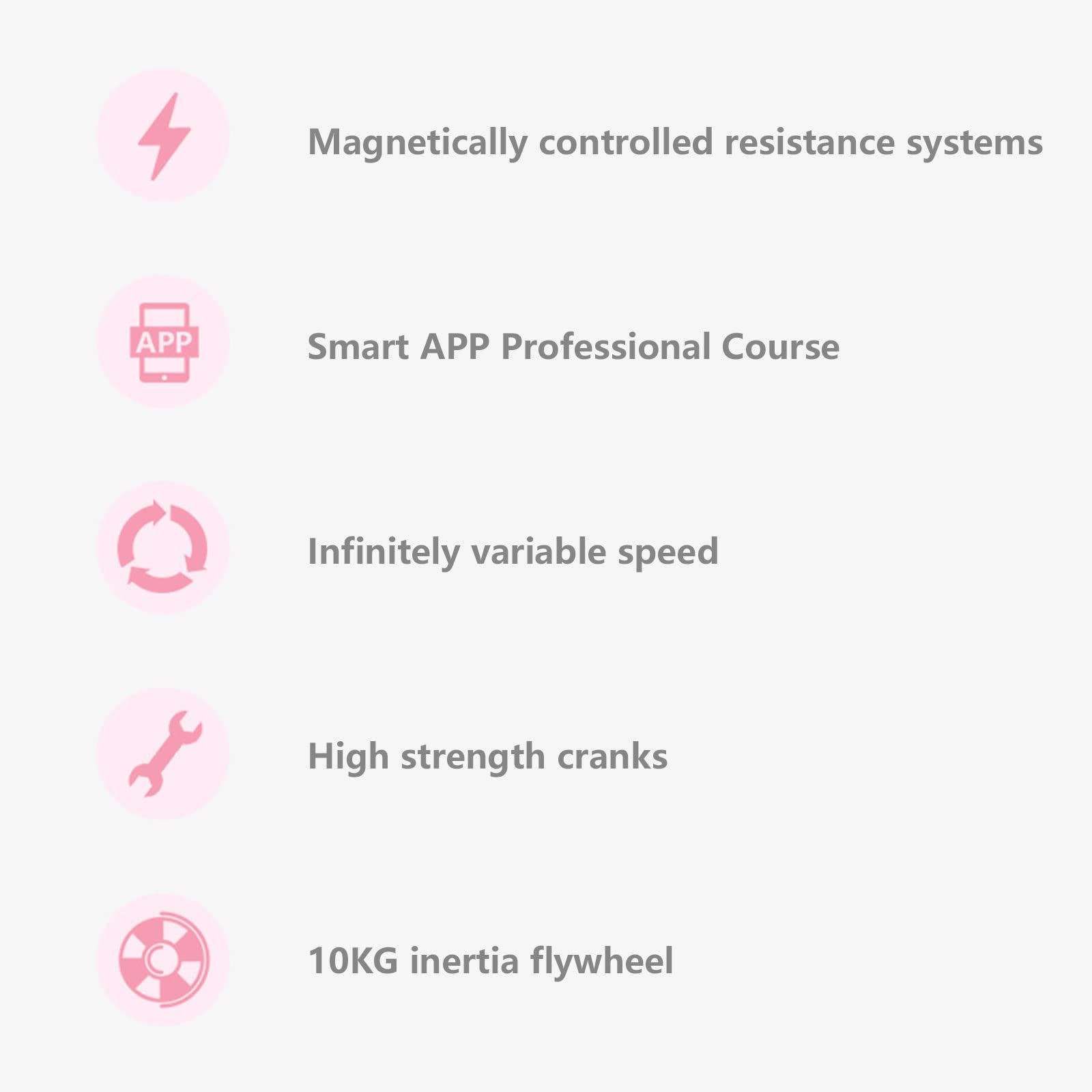 Magnetyczny Rower Treningowy, Domowy Trener Bluetooth, Super Cichy Rower Stacjonarny, Profesjonalny Rower Treningowy Na Pedały, Regulowany Sprzęt Do Treningu Aerobowego, Biały, Ciemnozielony white