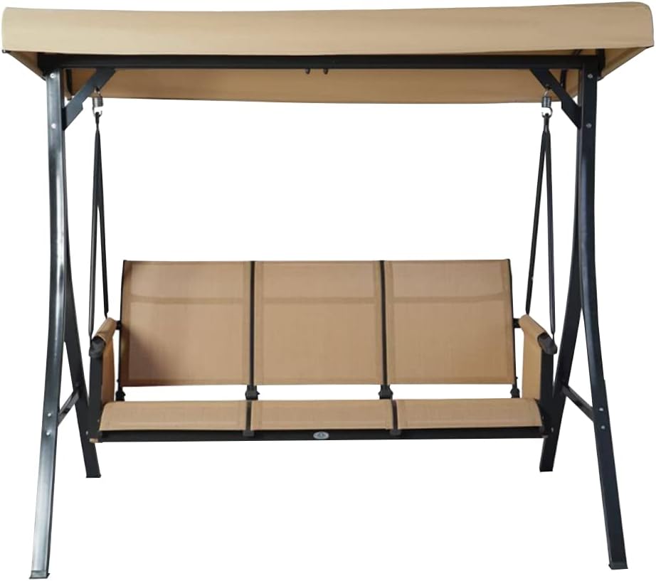 Garden Winds Replacement Canopy Top Cover Compatible with The Otteridge Brenda KZSW3409B, KOYD1008 3 Person Swing - RipLock 350