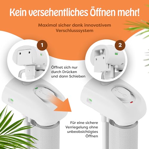 petpurry® Treppenschutzgitter Türschutzgitter - weiß - Treppenschutzgitter ausziehbar 0-140cm - Treppenschutz für Haustiere und Kinder - Geeignet für Treppen und Türen