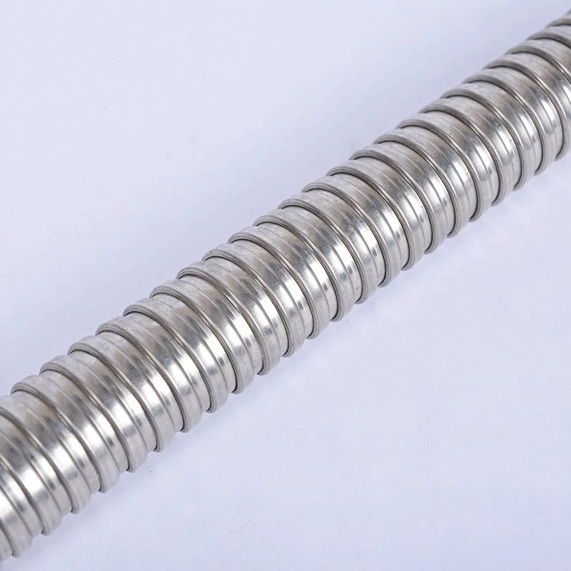 Manguito de Tubo Flexible de Cable de Manguera roscado de Tubo de Metal de Acero Inoxidable 304 de 1m de Longitud, for Piezas de Bricolaje de Manguera de protección(75mm)