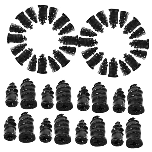Amosfun 40 Piezas herramienta de reparación de neumáticos auto enchufar kit de parche de neumático de coche tapón de neumático reparar clavos para llantas tapones para llantas caucho Negro