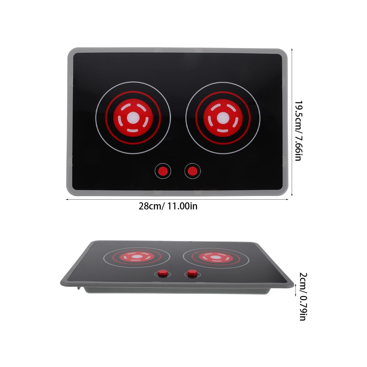 Milisten Plaque de Cuisson Induction Jouet pour Enfants - Cuisinière Électrique Miniature avec Sons et Lumières - Accessoire de Cuisine Réaliste pour Jeux de Rôle Fille et Garçon