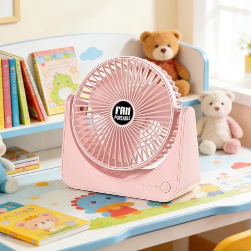 Ventilateur de bureau compact portable puissant refroidissement ajustable