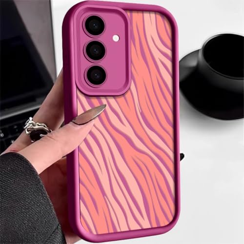 Coque Samsung A34 5G antichoc en TPU souple rose avec protection renforcée des angles