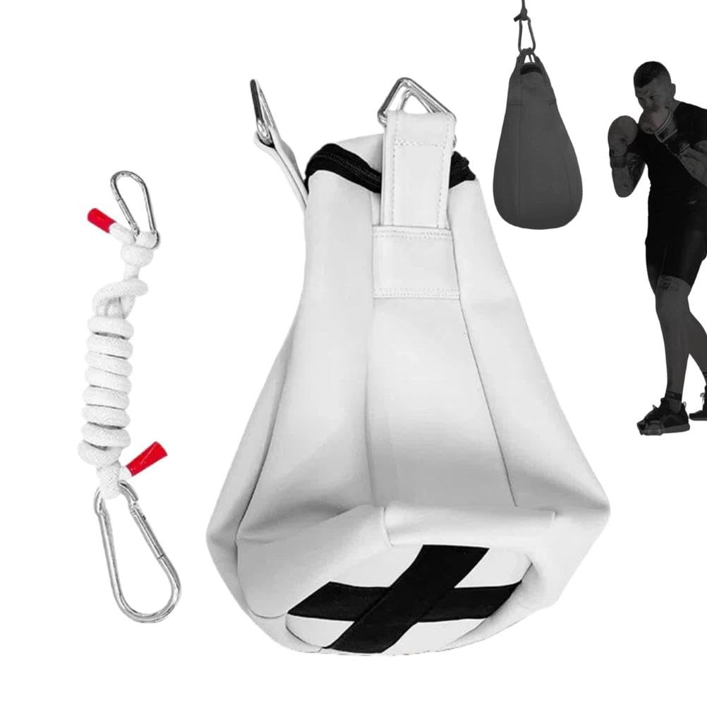 Worek bokserski do treningu bokserskiego – składana torba muay thai z linką do zawieszania – sprzęt do domowej siłowni dla dorosłych boksu i fitnessu