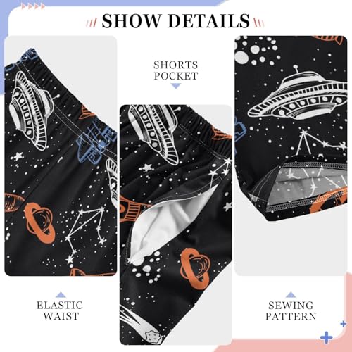 Hand Drawn Space Boys Pants for Kids Jogger Pants with Pockets S-XL4