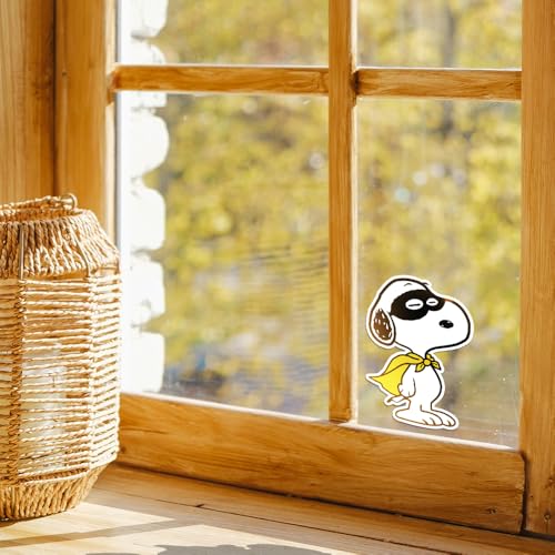 Calcomanía de vinilo para laptop y iPad de Snoopy Superhéroe de 4x2.8" 8