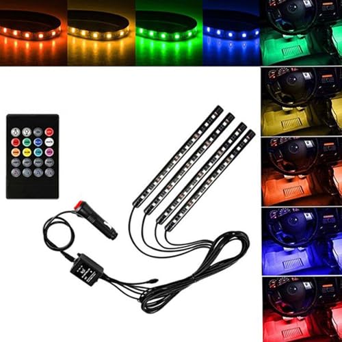 Kit 4 tiras LED RGB pre-cortadas impermeables de 8.66 pulgadas miniatura 7
