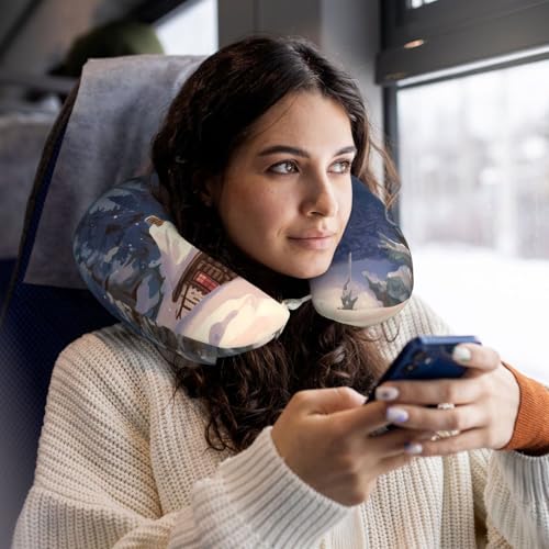Almohada de espuma viscoelástica para cuello y viaje miniatura 5