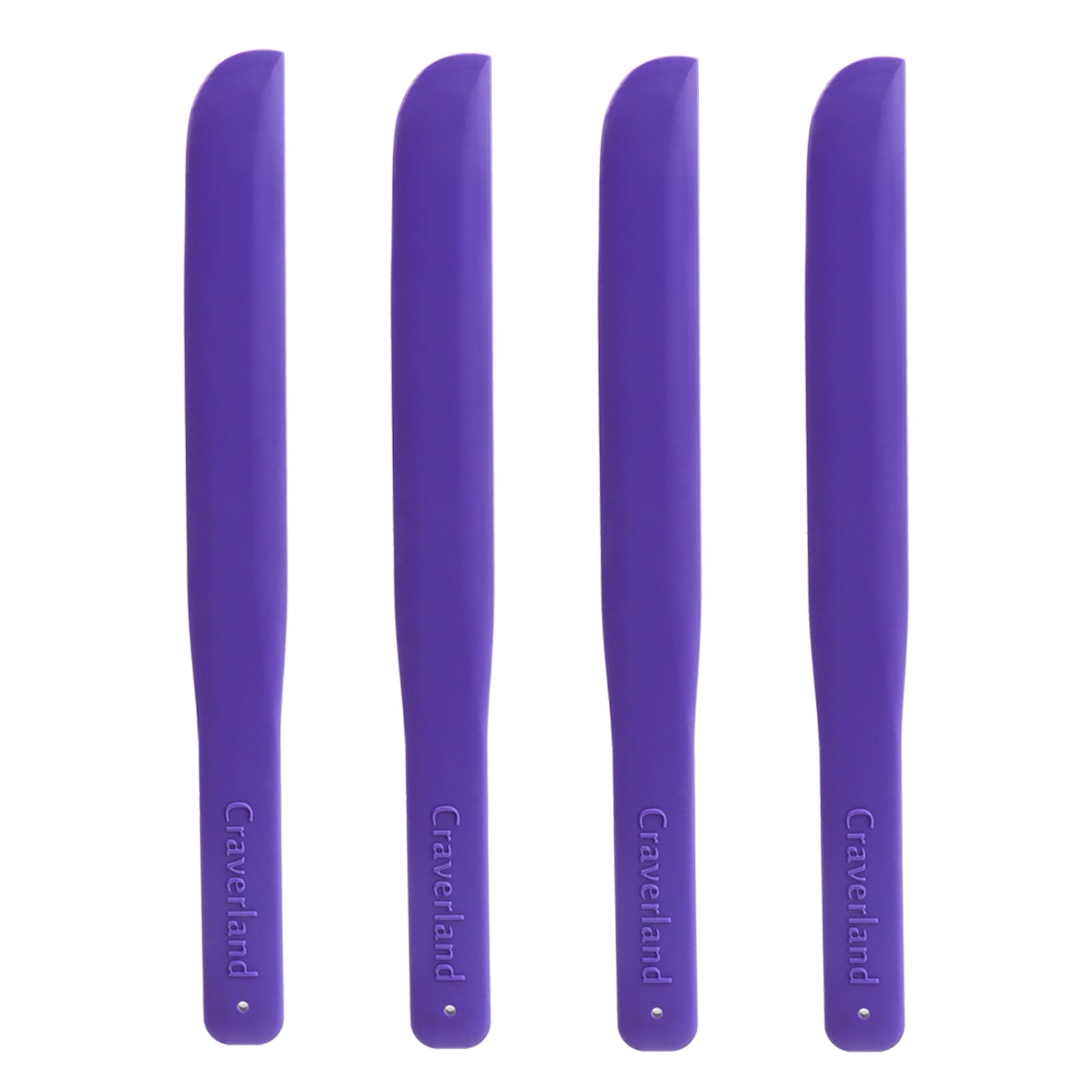 Silicone&Metal Craft Sticks, 7 inch Reusable Stir Sticks Spatula for Epoxy Resin,Scrap More Throughly with Blade-Shaped Slimer Edges for Epoxy Resin &Waxing Accessories Supplies Tools,4 Pack