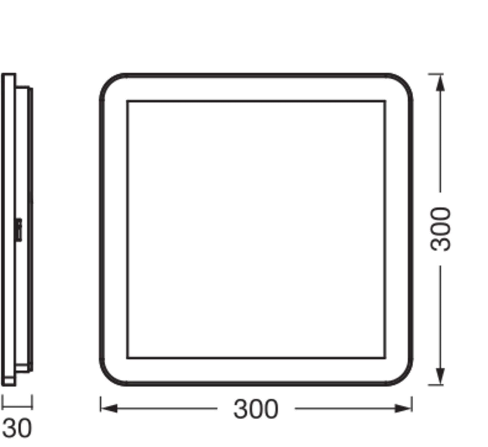 Licht-Erlebnisse LED Deckenlampe Holz Metall 3000-4000 K Click-CCT IP44 wohnlich Schlafzimmer Flur Badezimmer Treppenhaus L:30 cm Deckenleuchte Esszimmer