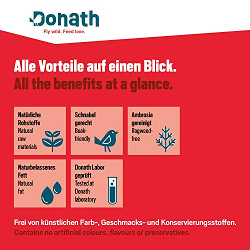 Donath Energie-Box 3+1-3 Meisenknödel im Netz a 100g und 1 Nussstange a 120g - viel Abwechslung - wertvolles Ganzjahres Wildvogelfutter - aus unserer Manufaktur in Süddeutschland