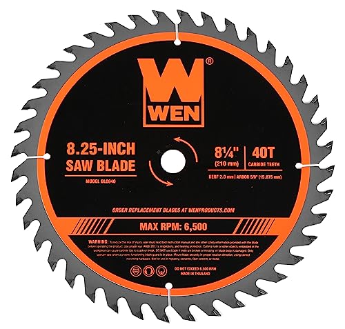 Wen Bl0840 8.25-Inch 40-Tooth Carbide-Tipped Circular Saw Blade #TOP21