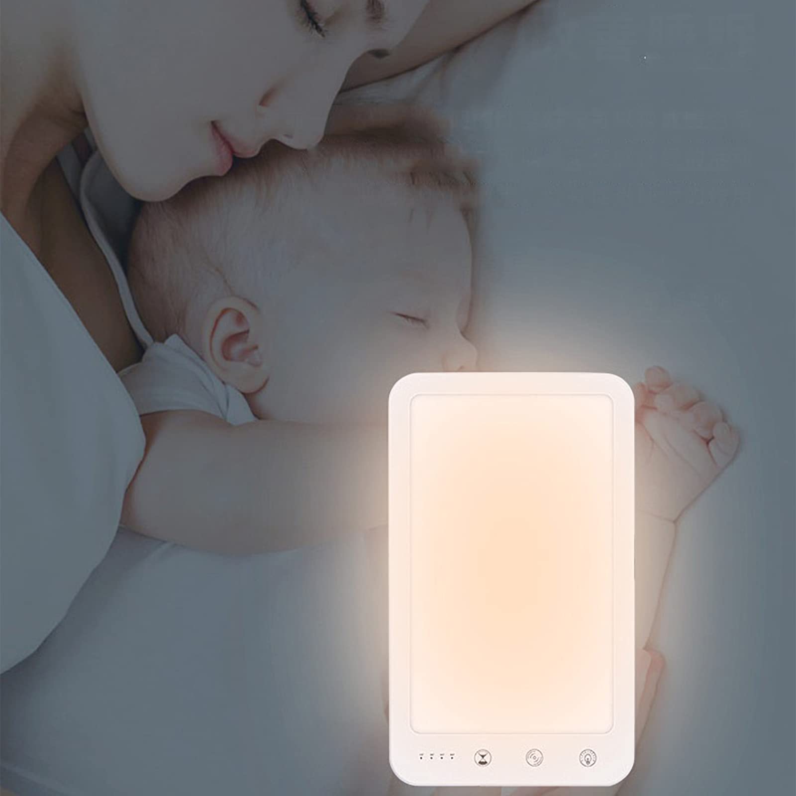 Lampe solaire 14 000 Lx, lumière de thérapie portable à spectre complet avec support, 5 niveaux de luminosité et 3 niveaux de température de couleur, contrôle de synchronisation, pour améliorer le s