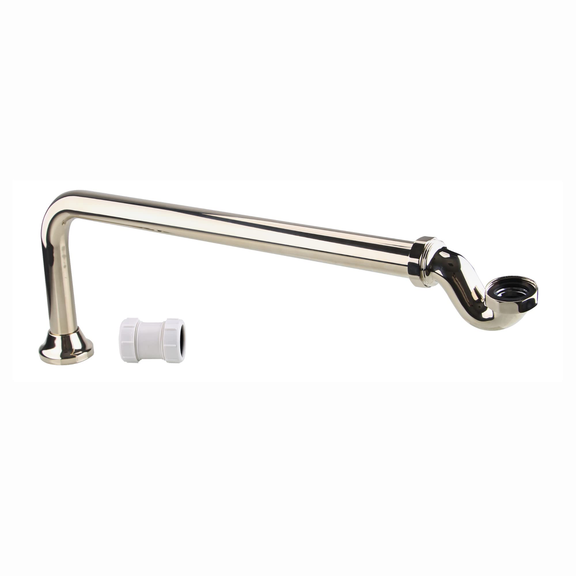 Enki Gold Z03, Traditional Exposed Shallow Seal Bath Trap And Pipe, Vintage