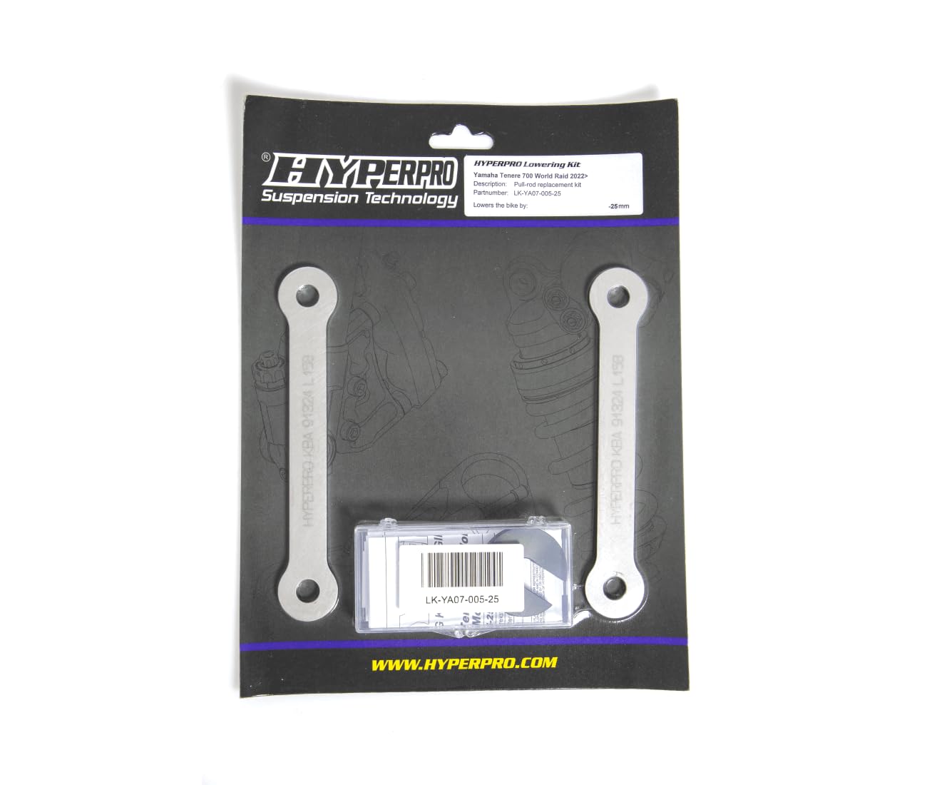compatible avec/remplacement pour 700 TENERE World Raid - 23/24 - KIT RABAISSEMENT - 25 mm / 0604-0263
