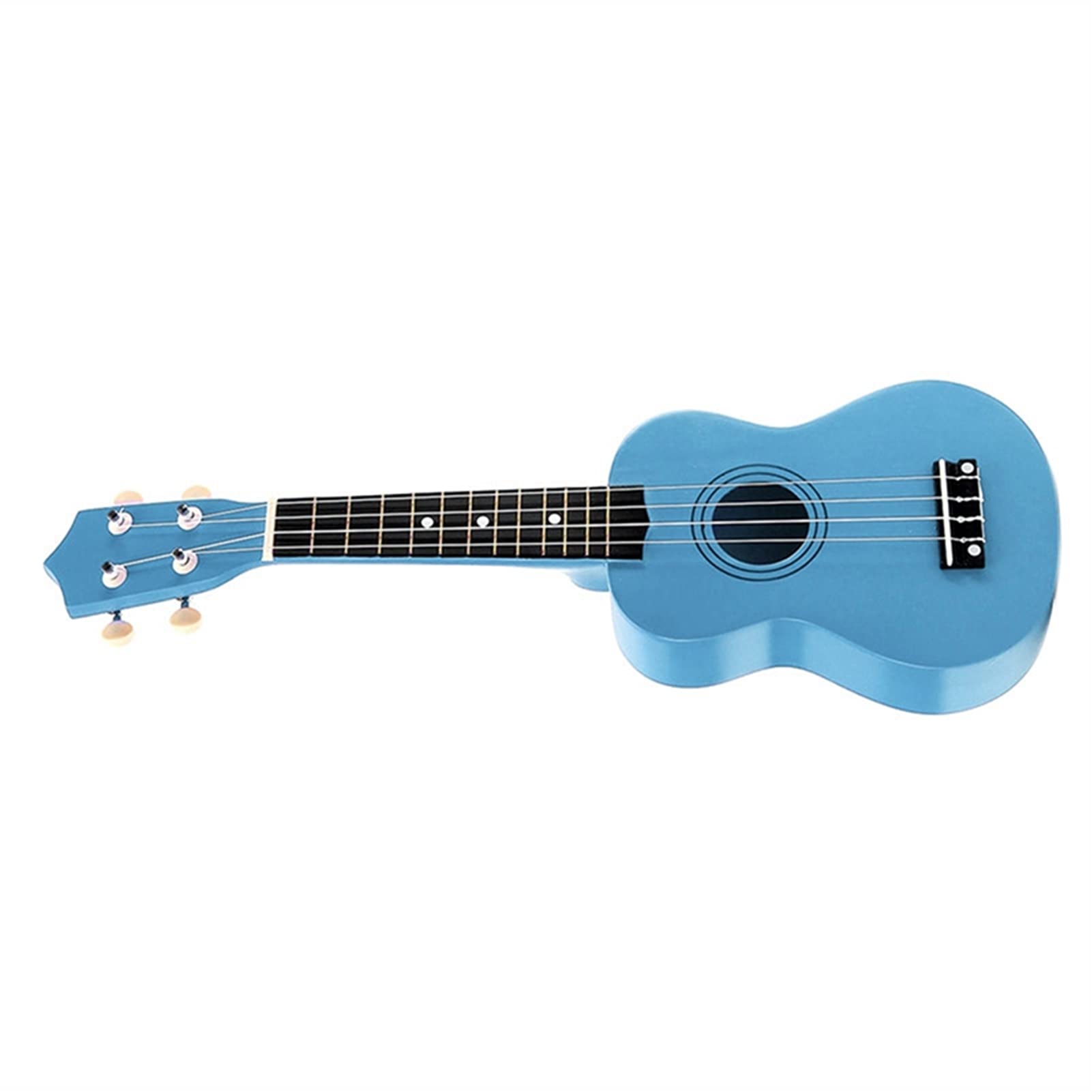 Ukulele koncertowe Początkujący Ukulele Pakiet 2 21- calowy Sopran Ukulele 4 String Hawaiian Guitar Ukulele +String+Beginner' s Choice Gift- Black And Light Blue
