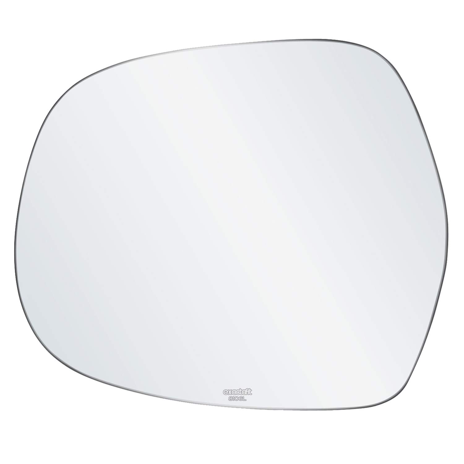 Rugged TUFF Driver Side Rear View Mirror Glass Replacement Left Hand Fits 2003-2009 Lexus GX470 Toyota 4Runner by exactafit 8106L Adhesive Install