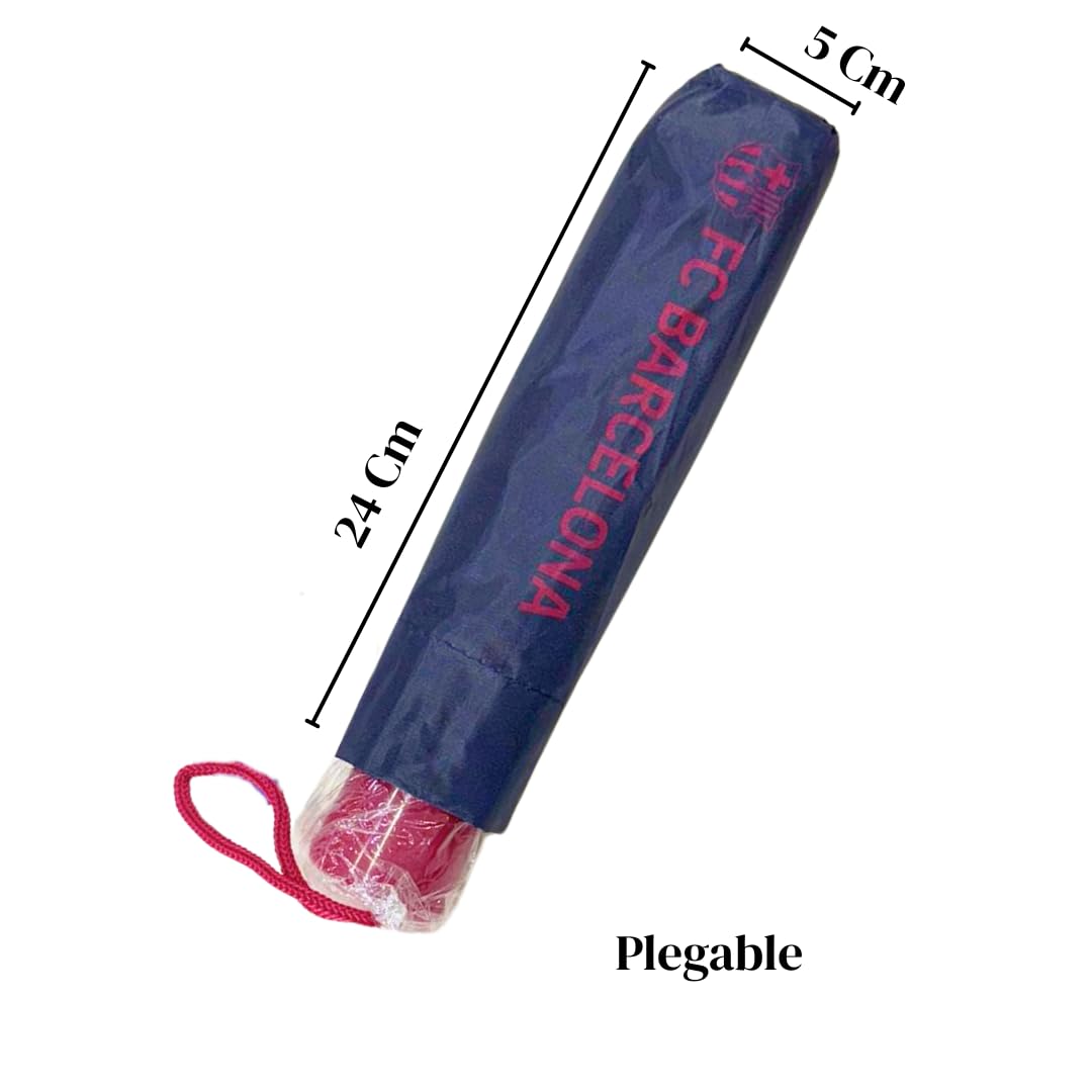 Paraguas FC Barcelona Niño Plegable 96cm Poliéster 8 Paneles