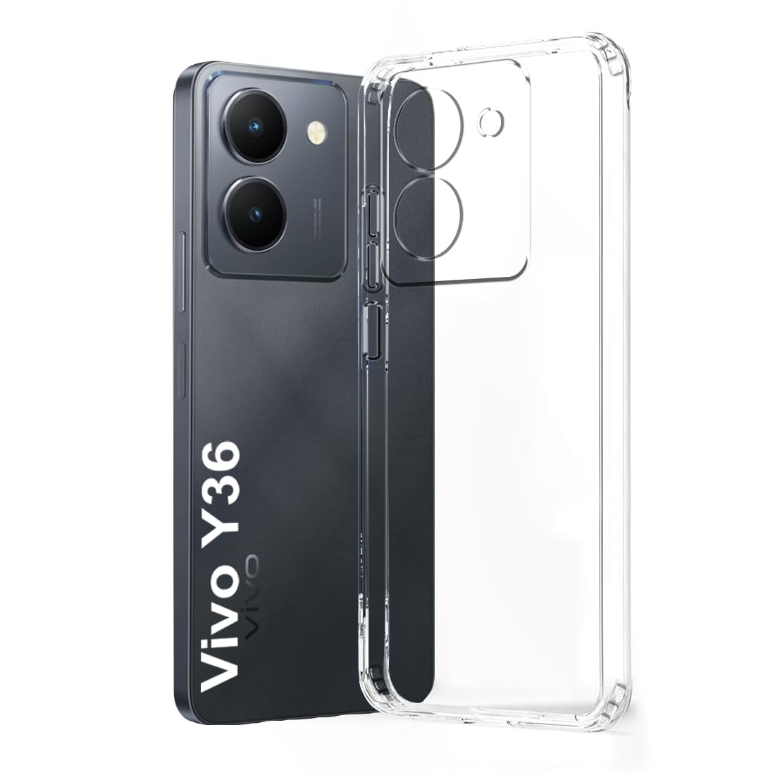 Fashionury Soft Crystal Clear Back Case Cover for Vivo Y36 | Shockproof Design | Camera Protection Bump | Clear Back | Case Cover for Vivo Y36 Transparent (B0C9X7ZR71) Amazon Price History, Amazon Price Tracker