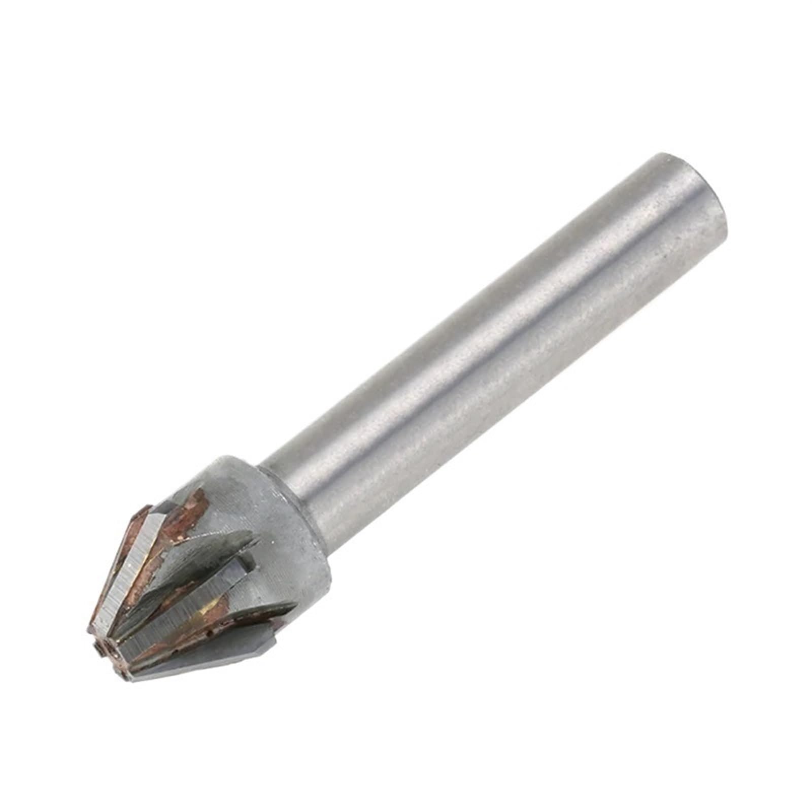 FCARUMIQP 1pcs 90 Degree Carbide Chamfer End Mill 6 Flute Countersink Drill Bits with Brazing Blade Chamfering Milling Tool Dia 16-40mm(40mm)