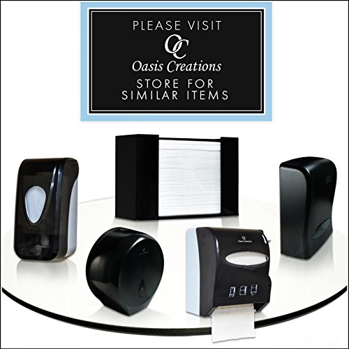 Paper Towel Dispenser by Oasis Creations - Holds 250 Paper Towels - Wall Mount and Countertop - Universal - Clear - Thumbnail 6