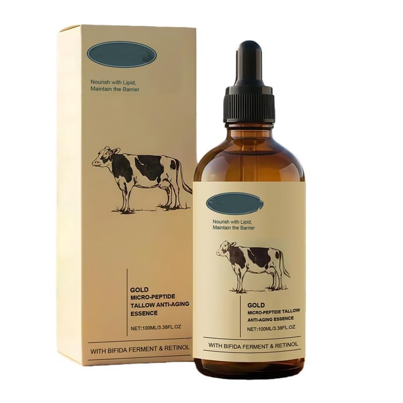 Suero facial antienvejecimiento, contiene sebo de vacuno y retinol, hidrata y nutre, nutre y reafirma la piel,1pc