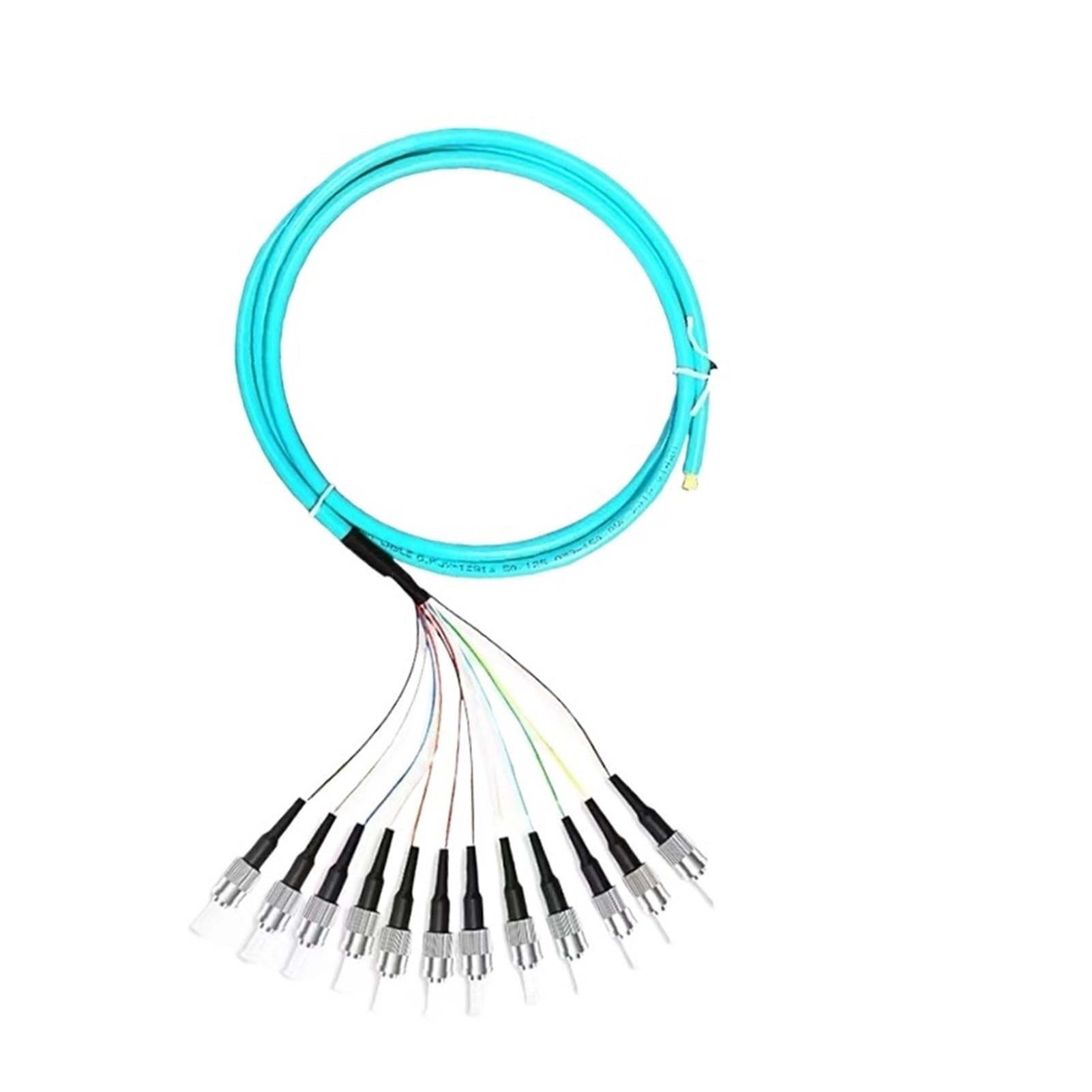 Tresses de Fibre Optique 12 Couleurs SC OM3/OM4 10 Gigabit multimode FC LC St Tresse(St OM4)