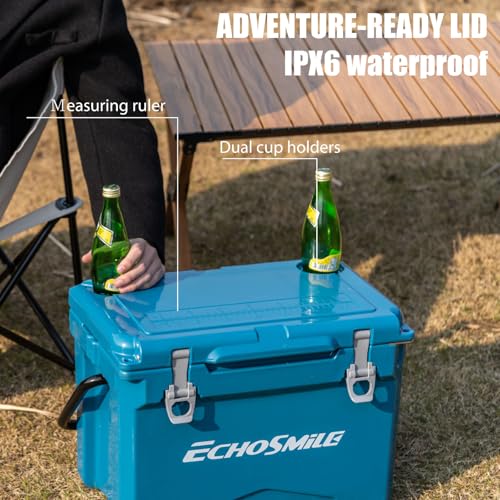 Image of EchoSmile 25 /30 /35 /40 /60 /75 Quart Rotomolded Cooler, Built to Stand up to The Rigors of The Journey