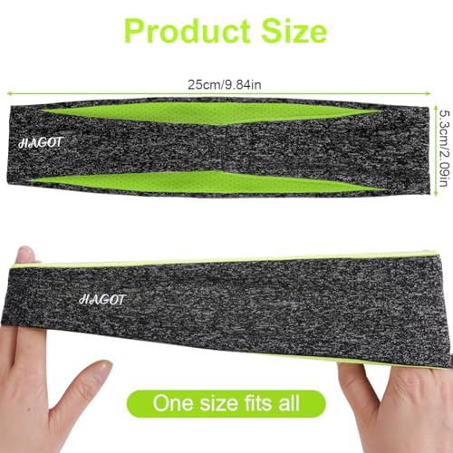 HAGOT 3/6 Pack Men's Headband, Quick-drying Sweatband and Sports Headband, Absorption Breathable Band Sweat for Running, Cycling, Basketball, Tennis, Fitness Workout - Image 4