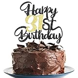 31st Happy birthday cake topper happy birthday cake decoration 31st birthday party decoration gift plugin (31)