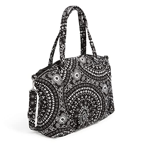 Image of Vera Bradley Women's Cotton Pleated Multi-Strap Shoulder Satchel Purse