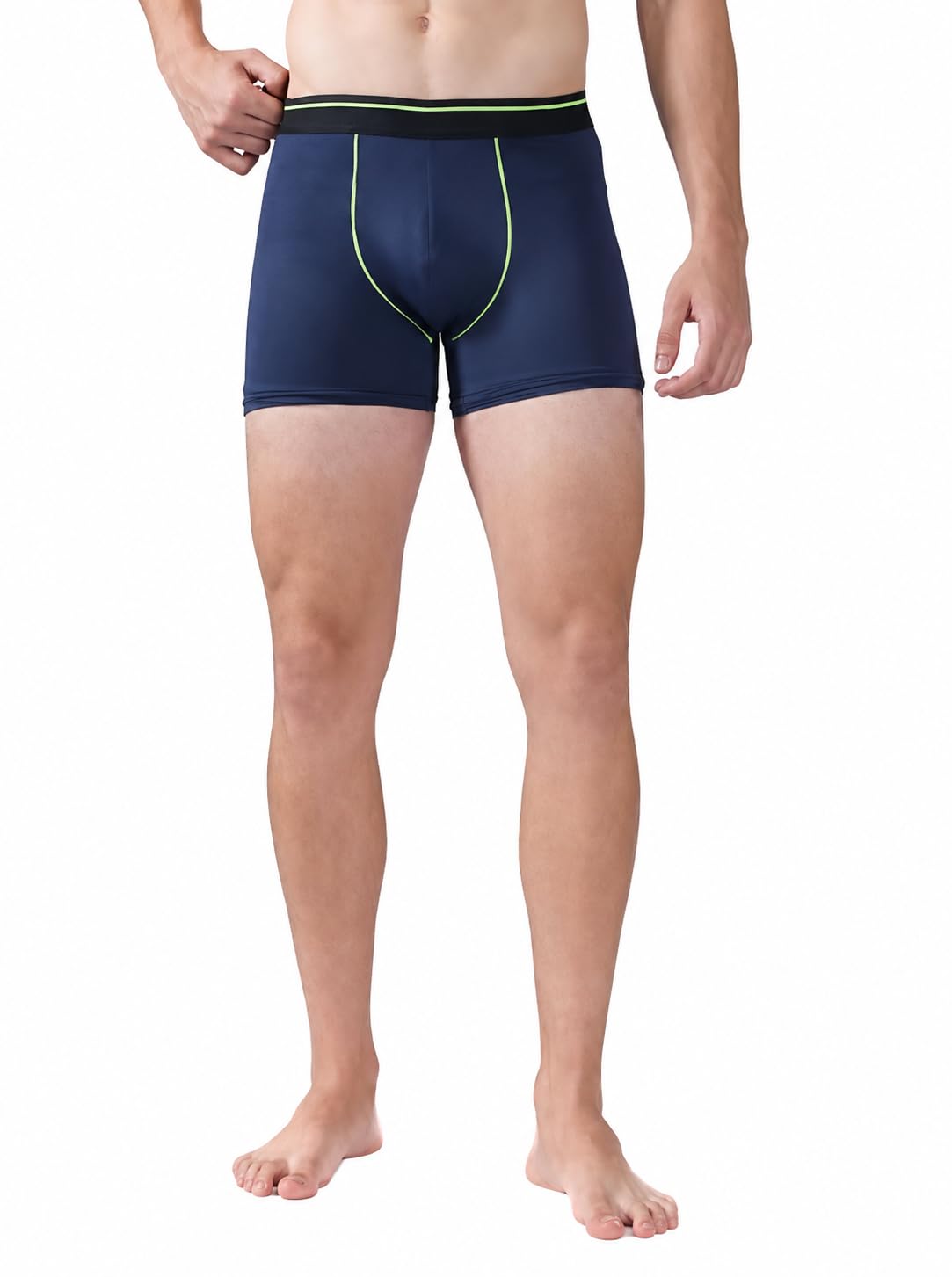 technosport Men's Colorblock Trunks Underwear with ElastoLITE 4 Way Stretch Lightweight Breathable Moisture Wicking Soft Anti Odour Anti Microbial Comfort Fit Boxer Briefs Innerwear for Men-picture-10