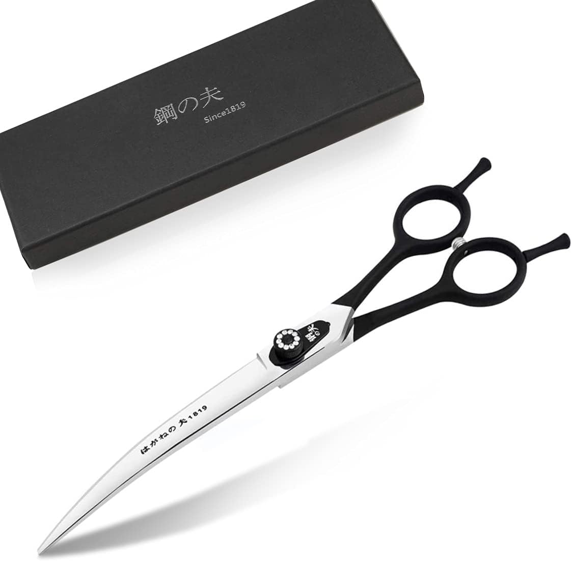 8.0" Pet Grooming Scissors,Straight Scissors/Curved Scissors/Thinning Shears,Made of Japanese 440C Stainless Steel, Strong and…