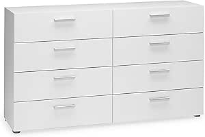 Tvilum Austin 8-Drawer Dresser, White