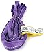 USA Made VR1 X 4' Purple Slings 4'-12' Lengths in Listing, Double PLY Cover Endless Round Poly Lifting Slings, 2,600 lbs Vertical, 2,080 lbs Choker, 5,200 lbs Basket (USA Polyester)(4 FT)