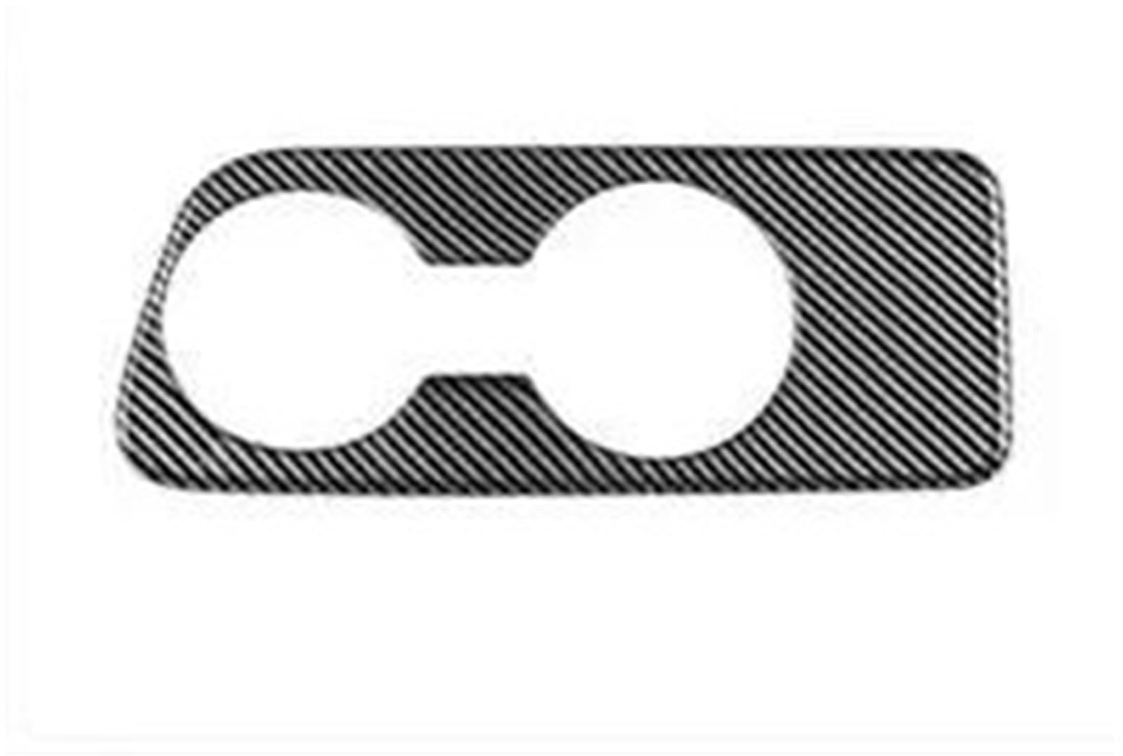 Interior Decal Trim Carbon Fiber Center Console Water Cup Holder Decoration Cover Trim Stickers for Toyota for Yaris for Cross 2021 2022 RHD HQGQCEZEK(Carbon fiber1)
