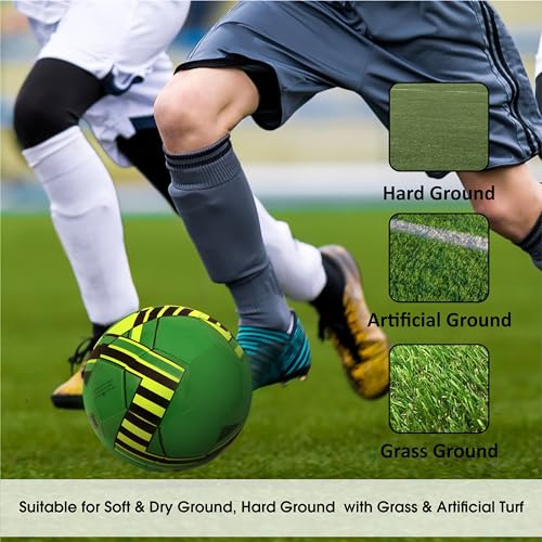 Image of Nivia 1021YL Blade Machine Stitched PVC Football, Size 5 (Green)