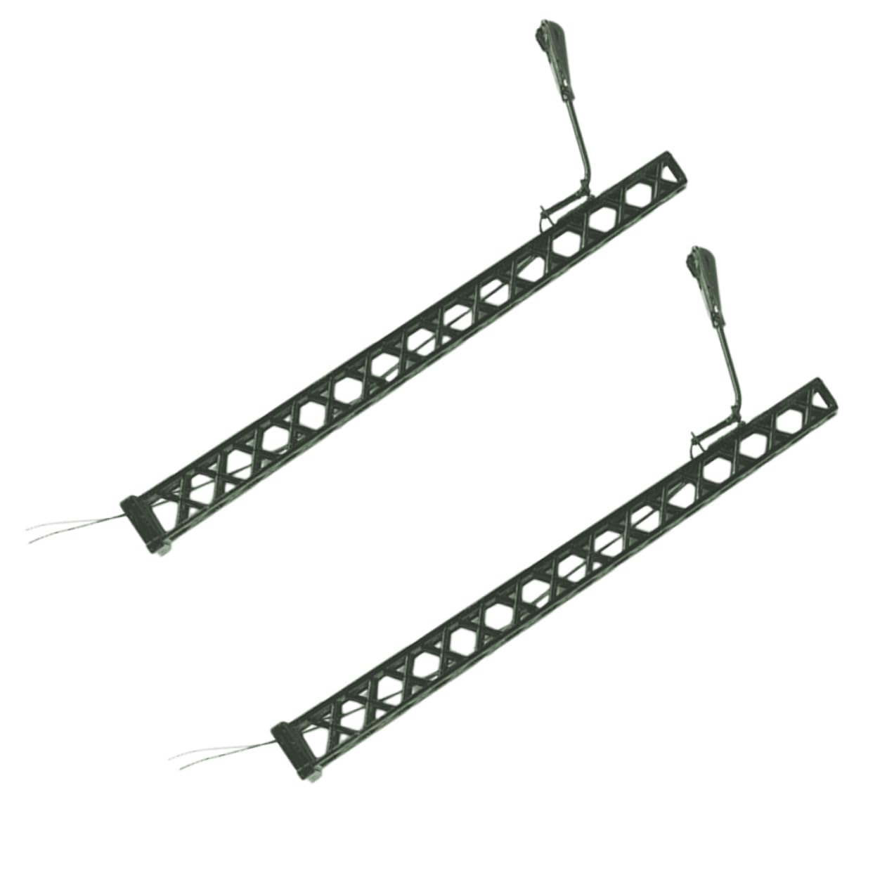 BELLIFFY Mini Train Model DIY Decoration 2pcs Train Lamps Railroad Light Model Micro Landscaping Lamp Decor