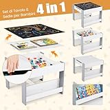 Zoom IMG-1 costway set tavolino bambini con Zoom IMG-1 costway set tavolino bambini con